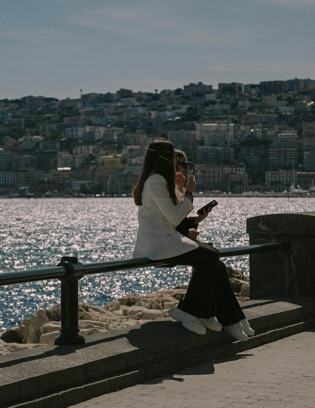 Italian female video editor smiling at camera